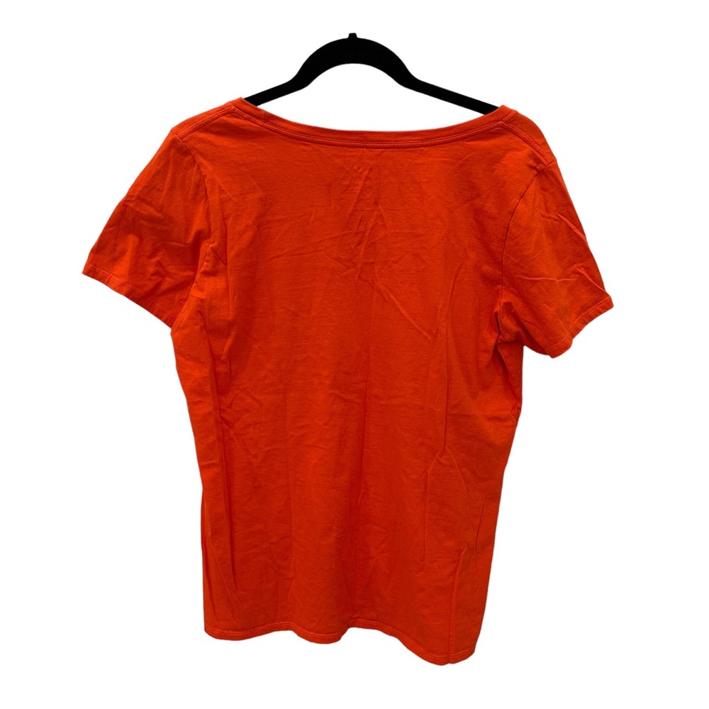 NIKE Orange Just Do It Short Sleeve T Shirt Athletic Cut Swoop Size XL - Picture 3 of 6